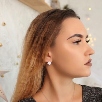 серебряные серьги