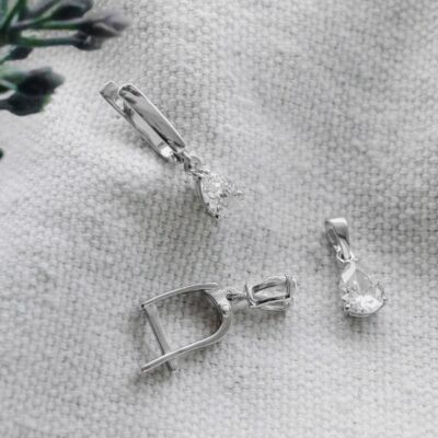 серебряные серьги