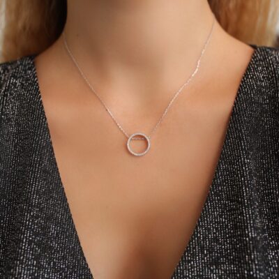 Серебряное колье
