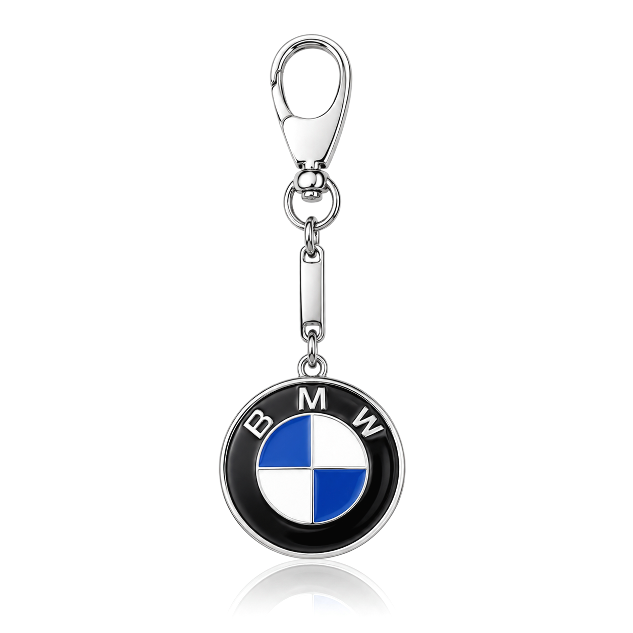 Брелок серебряный BMW