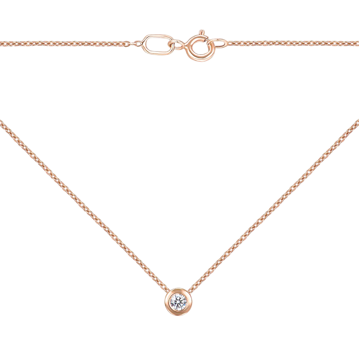 Колье в красном золоте Капля