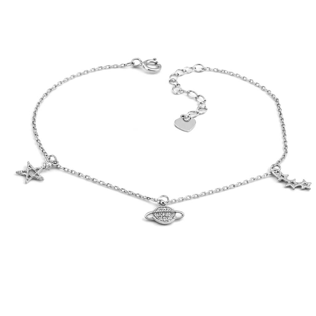 Срібний браслет Космос