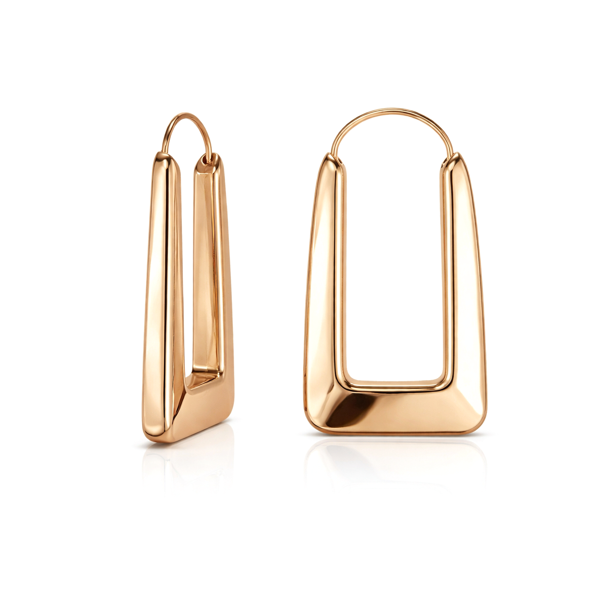 Золотые серьги Модерн