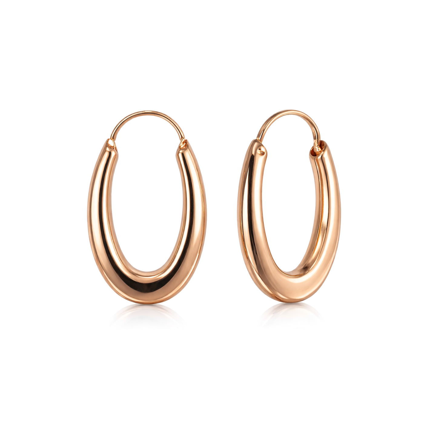 Золоті сережки-кільця М'яке сяйво