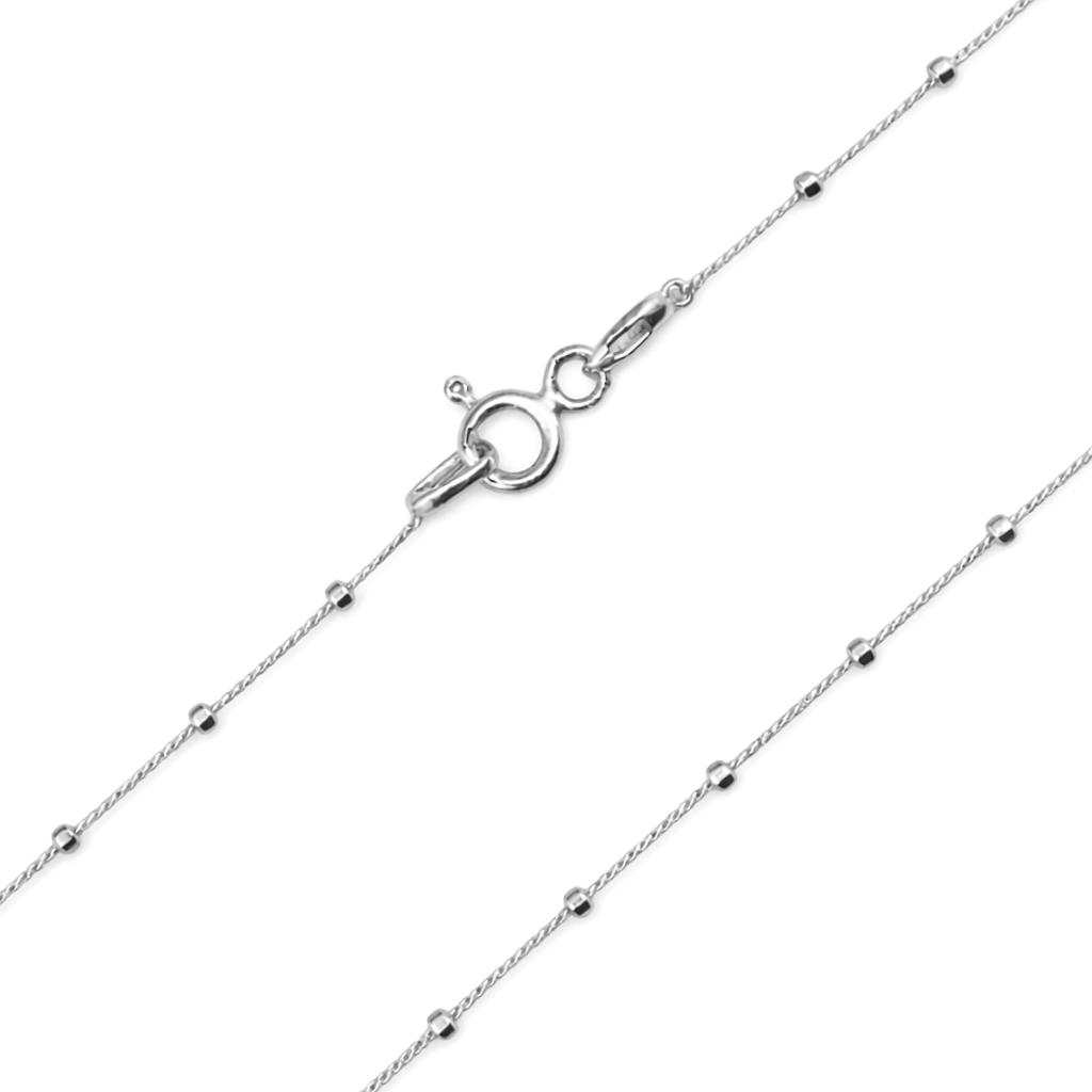 Срібний ланцюг з кубиками Гурмет