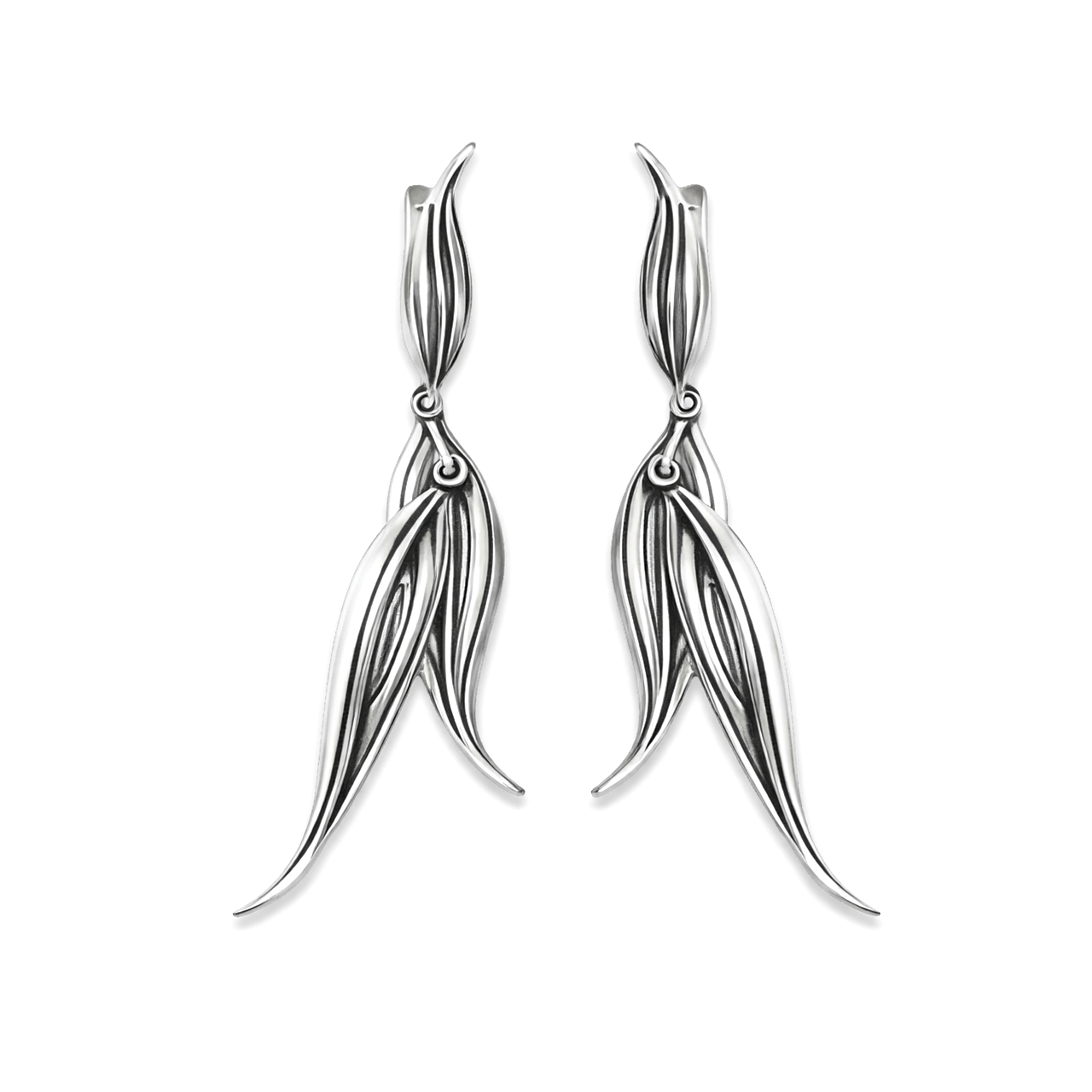 Срібні сережки Лія