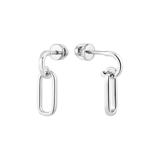 Серебряные серьги Линк