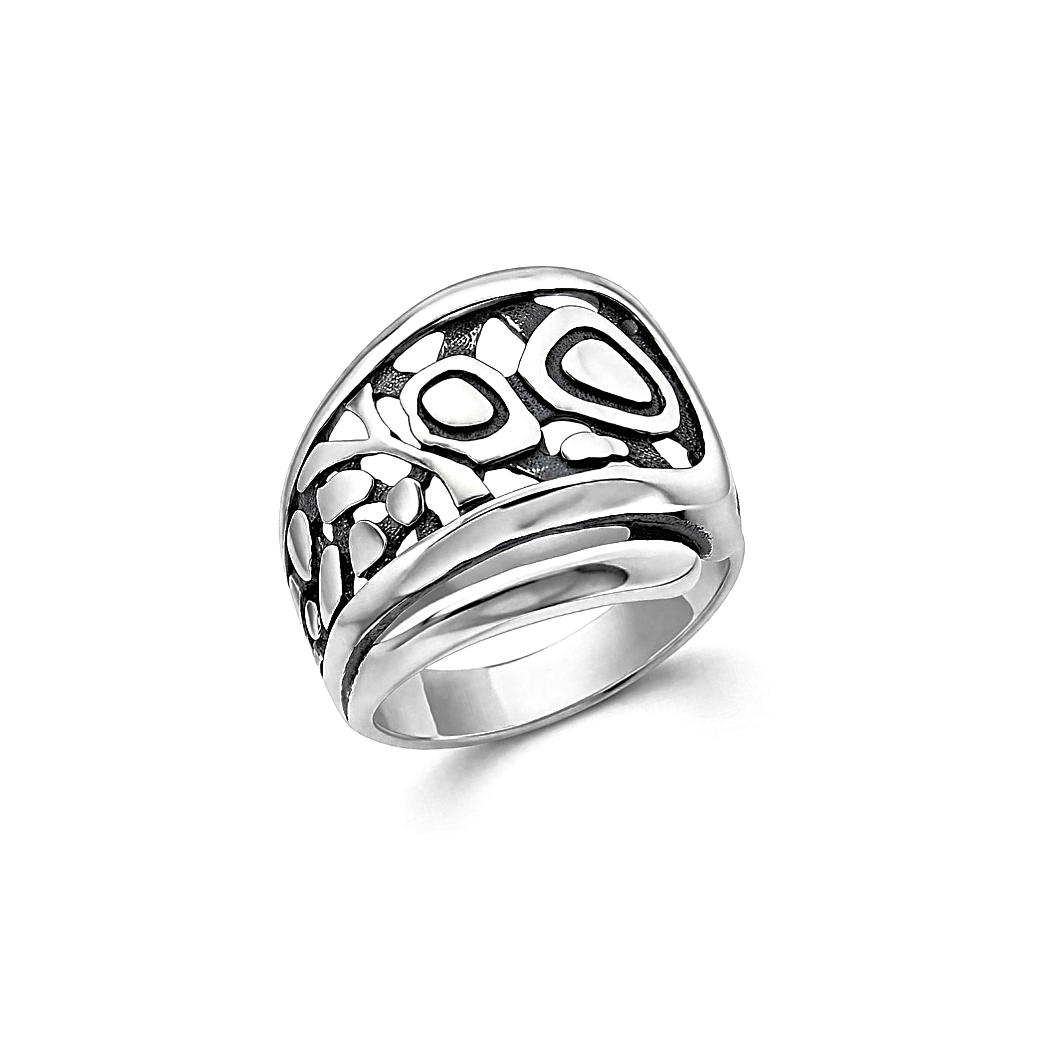 Срібна каблучка Еліт