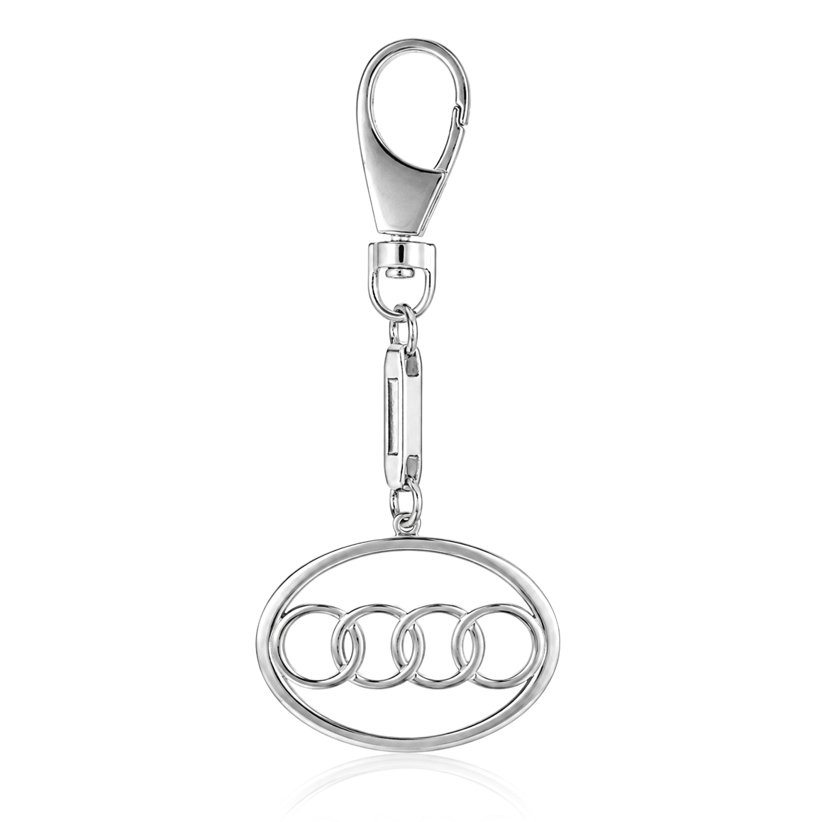 Брелок серебряный Audi