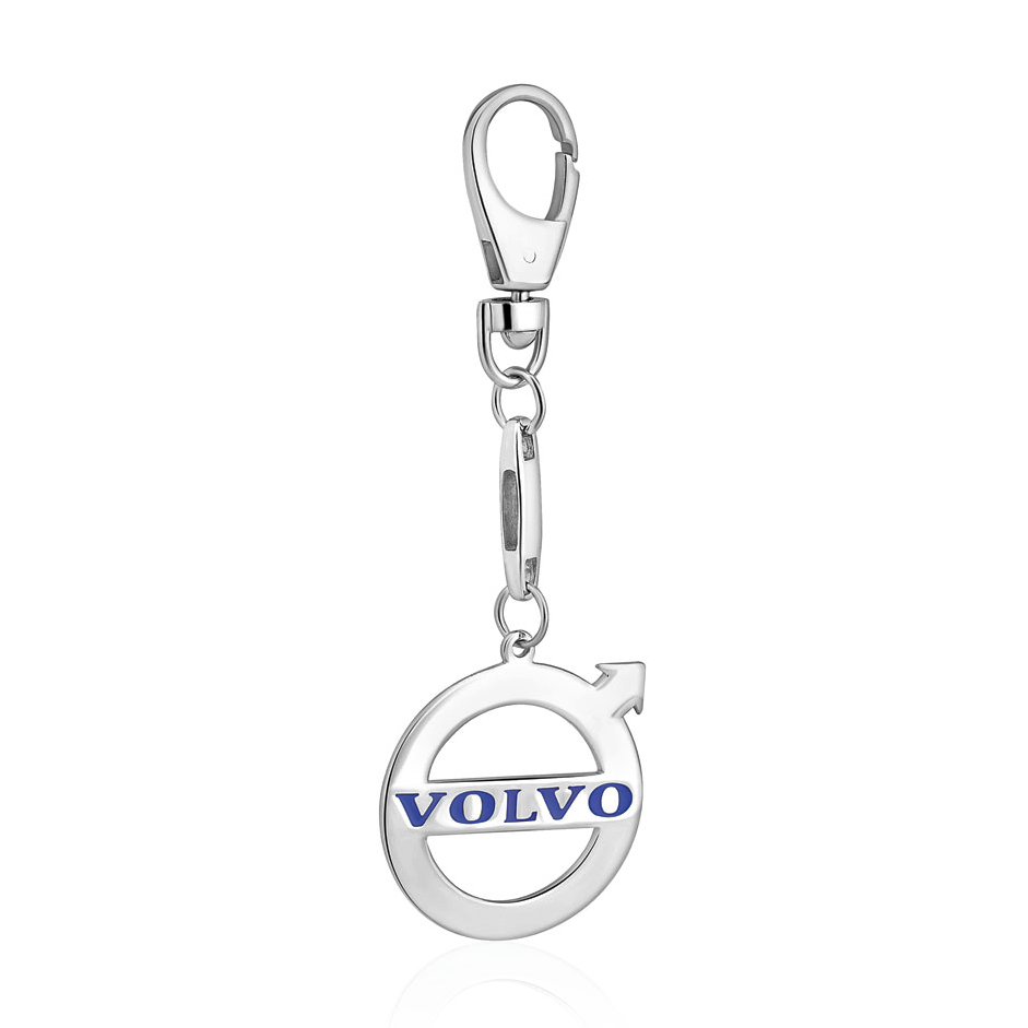 Брелок серебряный Volvo